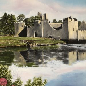 Oil painting of Desmond Castle, original Irish art by Will Collins artist