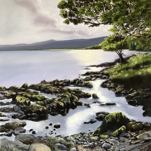 Oil painting of Lough Leane, original Irish art by Will Collins artist