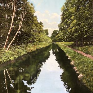 'Deenagh River' Oil painting by Irish artist Will Collins